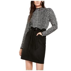 INC International Concepts Fringe-Trim Jaquard Sweater